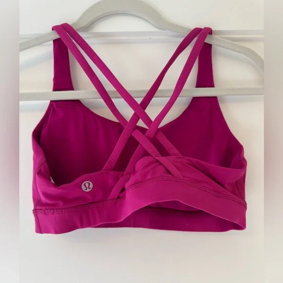 Lululemon Ripened Raspberry Energy Bra Size 6 - Picture 4 of 6